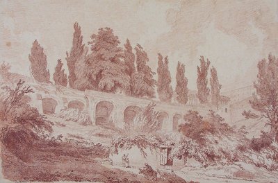 Keermuur bij Villa d